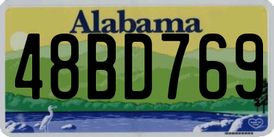 AL license plate 48BD769