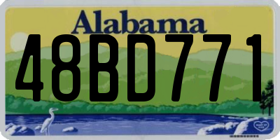 AL license plate 48BD771