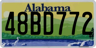 AL license plate 48BD772