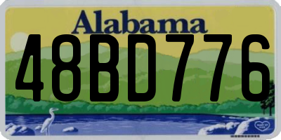 AL license plate 48BD776