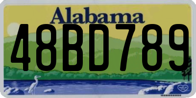 AL license plate 48BD789