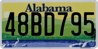 AL license plate 48BD795