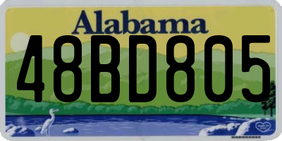 AL license plate 48BD805