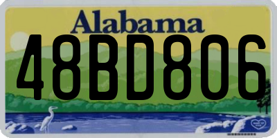 AL license plate 48BD806