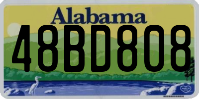 AL license plate 48BD808