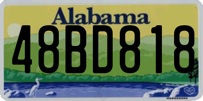 AL license plate 48BD818