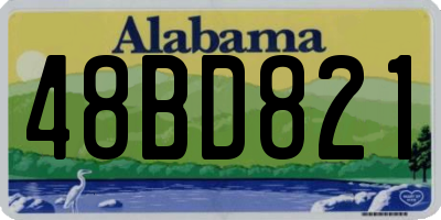 AL license plate 48BD821