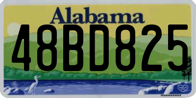 AL license plate 48BD825