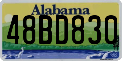 AL license plate 48BD830