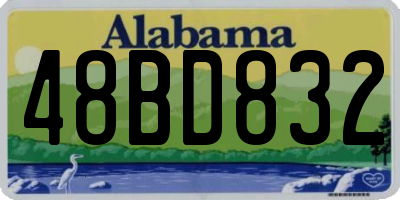 AL license plate 48BD832