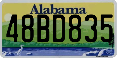 AL license plate 48BD835