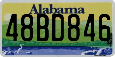 AL license plate 48BD846