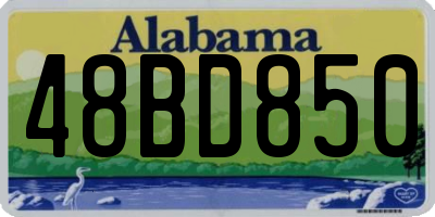 AL license plate 48BD850