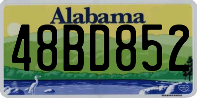 AL license plate 48BD852