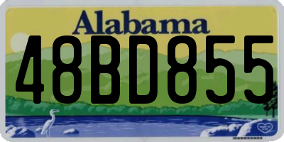 AL license plate 48BD855