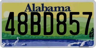 AL license plate 48BD857