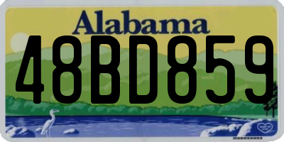 AL license plate 48BD859