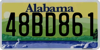 AL license plate 48BD861