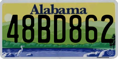 AL license plate 48BD862
