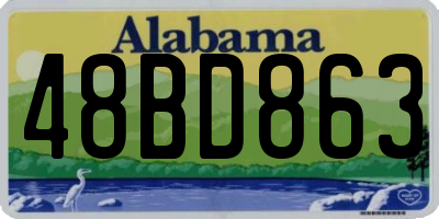 AL license plate 48BD863