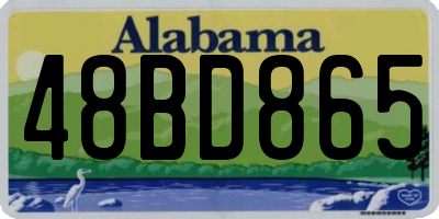 AL license plate 48BD865
