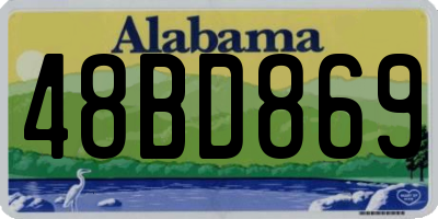 AL license plate 48BD869
