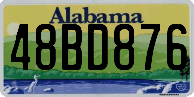 AL license plate 48BD876