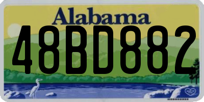 AL license plate 48BD882