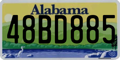 AL license plate 48BD885