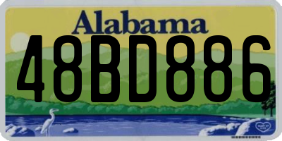 AL license plate 48BD886