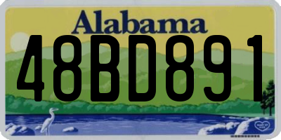 AL license plate 48BD891