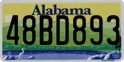 AL license plate 48BD893