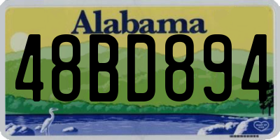AL license plate 48BD894