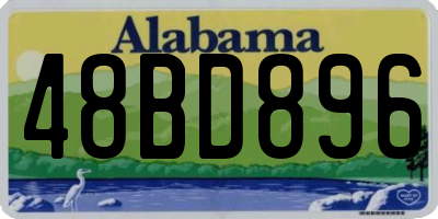 AL license plate 48BD896