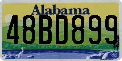 AL license plate 48BD899