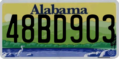AL license plate 48BD903
