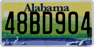 AL license plate 48BD904