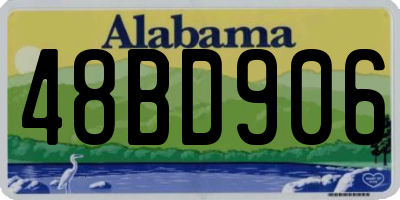 AL license plate 48BD906
