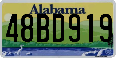 AL license plate 48BD919