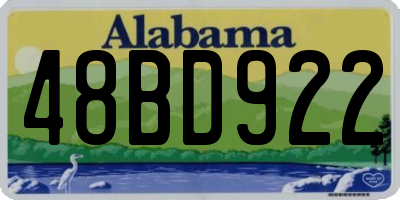 AL license plate 48BD922