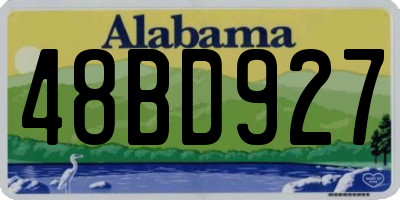 AL license plate 48BD927