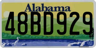 AL license plate 48BD929