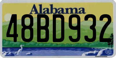 AL license plate 48BD932