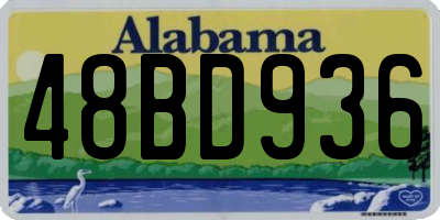 AL license plate 48BD936