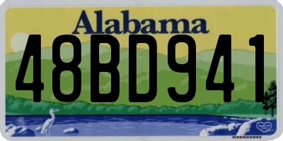 AL license plate 48BD941