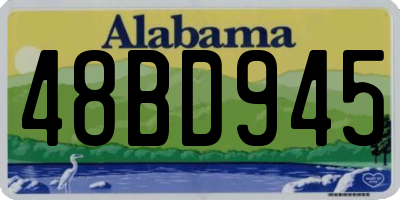 AL license plate 48BD945