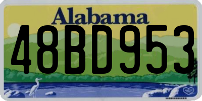 AL license plate 48BD953