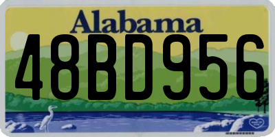 AL license plate 48BD956