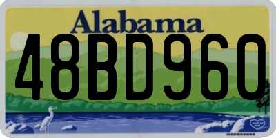 AL license plate 48BD960