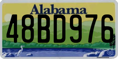 AL license plate 48BD976